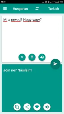 Hungarian-Turkish Translator android App screenshot 1