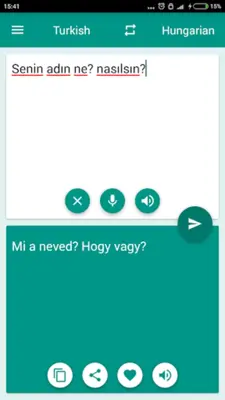 Hungarian-Turkish Translator android App screenshot 2